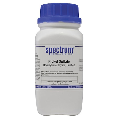 Nickel Sulfate, Hexahydrate, Purified, 500g MPN:N1069-500GM10
