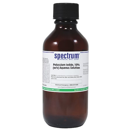 K Iodide, 10 Pct (w/v) Aqs Sltn, 500mL, Gls MPN:P-432-500MLGL