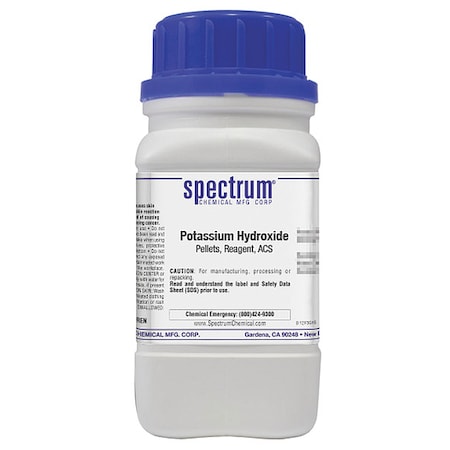 K Hydroxide, Pellets, Rgnt, ACS, 125g MPN:P1315-125GM
