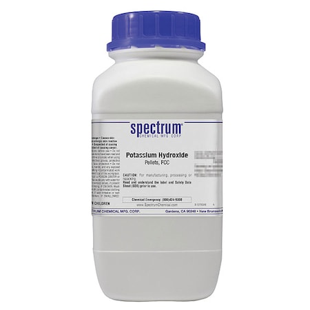 Potassium Hydroxide, Pellets, FCC, 2.5kg MPN:P1316-2.5KG13