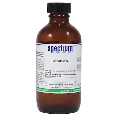Pentadecane, 100mL, CAS 629-62-9, Ambr Glss MPN:P2203-100ML