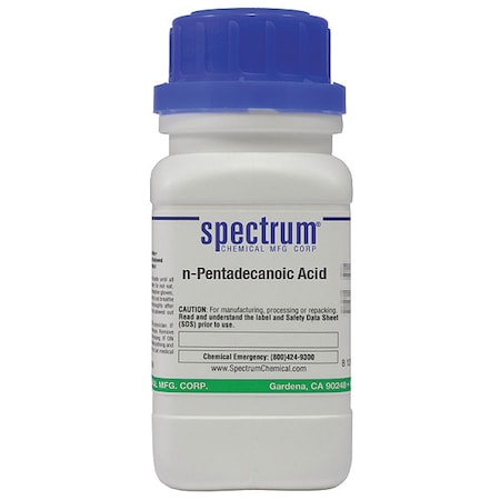 N-Pentadecanoic Acid, 25g, CAS 1002-84-2 MPN:P2355-25GM