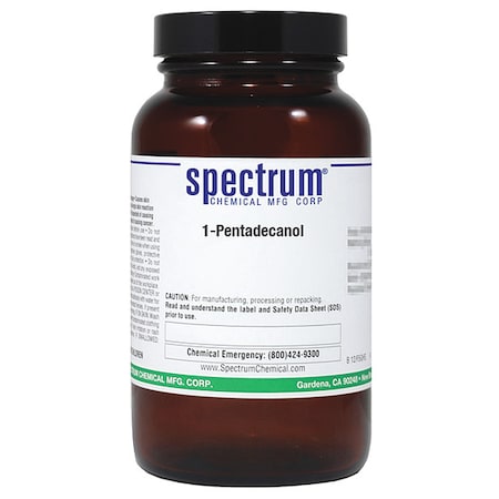 Pentadecanol, 100g, CAS 629-76-5, Ambr Glss MPN:P2358-100GM