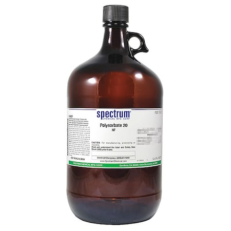 Polysorbate 20, NF, 4L, Gls MPN:PO132-4LTGL