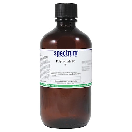 Polysorbate 80, NF, 1L, Gls MPN:PO138-1LTGL