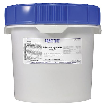 K Hydroxide, Pellets, NF, 12kg MPN:PO180-12KG