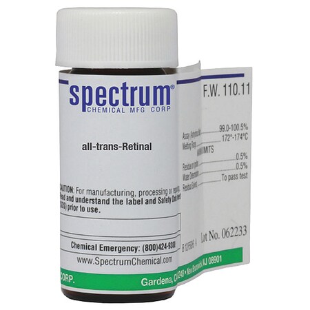 All-Trans-Retinal, 100mg, CAS 116-31-4 MPN:R3041-100MG