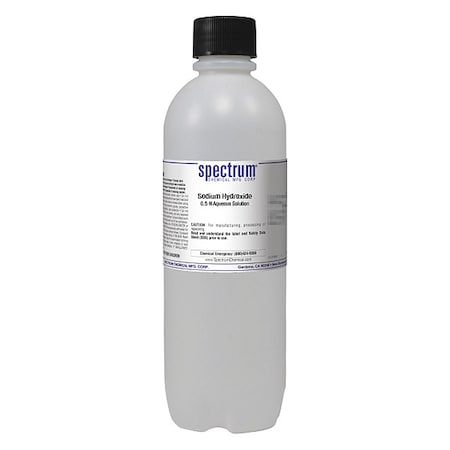 NaOH, 0.5 N Aqs Sltn, 1L MPN:S-360-1LT