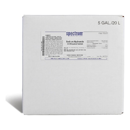 NaOH, 0.5 N Aqs Sltn, 20 MPN:S-360-20LT