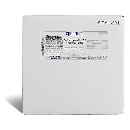 Sodium Hydroxide, 20L MPN:S-395-20LTCU56