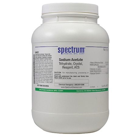 Sodium Acetate, Trihydrate, Crstl, Rgnt, ACS MPN:S1115-2.5KG