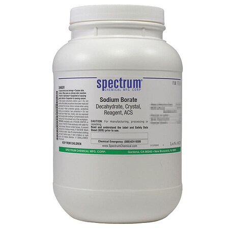 Sodium Borate, Decahydrate, 2.5kg, PK4 MPN:S1180-2.5KG76