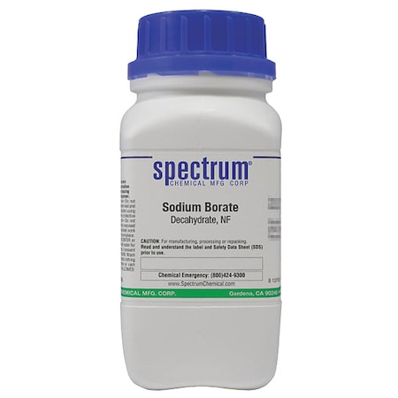 Sodm Borate, Decahdrt, NF, 500g MPN:S1183-500GM