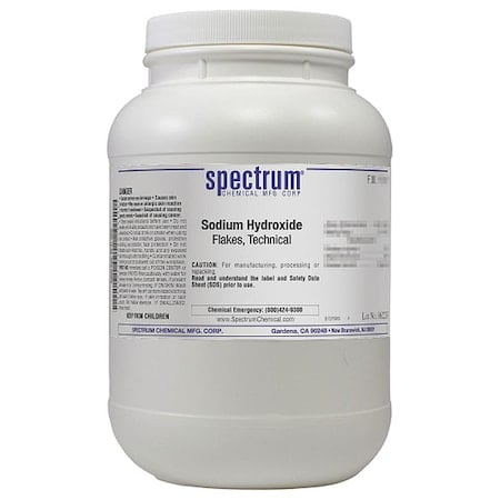 Sdm Hydroxide, Flakes, Technical, 2.5kg MPN:S1308-2.5KG