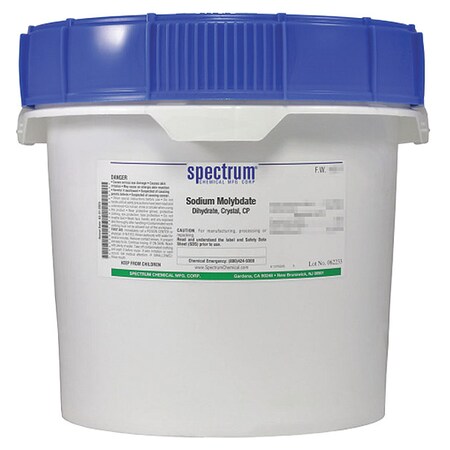 Sodium Molybdate, Dihydrate, CP, 12kg MPN:S1342-12KG18