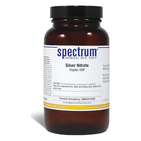 Silver Nitrate, Crystal, USP, 500g MPN:SI115-500GM