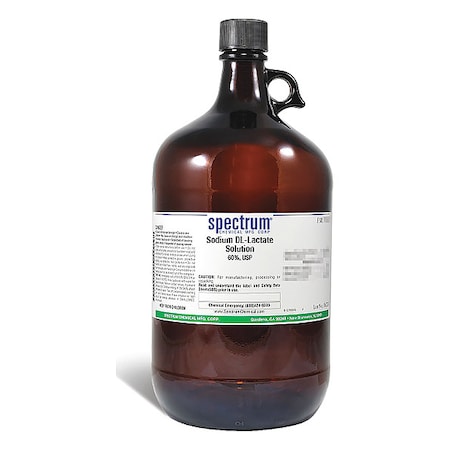 Sodm Lactate Sltn, 60 Pct, USP, 4L MPN:SO179-4LT