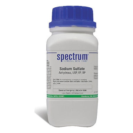 Sodm Sulfate, Anhdrs, USP, EP, BP, 500g MPN:SO204-500GM