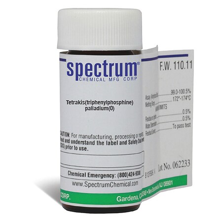 Palladium(0), 1g, CAS 14221-01-3, Ambr Glss MPN:T2020-1GM