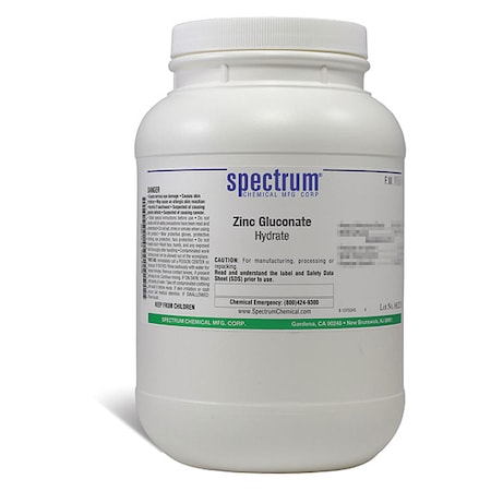 Zinc Gluconate, 2.5kg, CAS 4468-02-4 MPN:ZI108-2.5KG