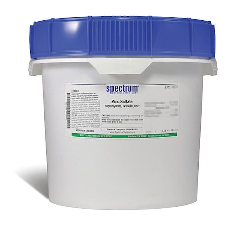 Zinc Sulfate, Heptahdrt, grnlr, USP, 12kg MPN:ZI120-12KG
