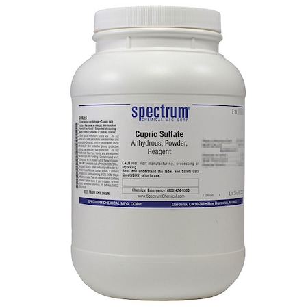 Cupric Sulfate, Anhydrous, Reagent, 2.5kg MPN:C1418-2.5KG13