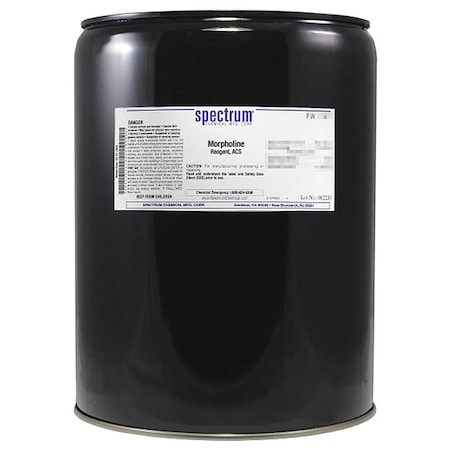 Morpholine, Reagent, ACS, 20L MPN:M1340-20LT56