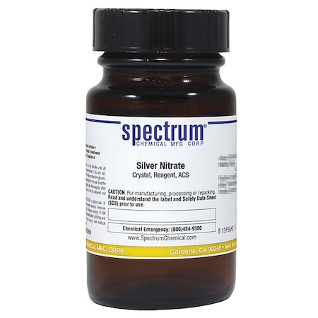 Silver Nitrate, Crystal, Reagent, ACS, 125g MPN:S1085-125GM07
