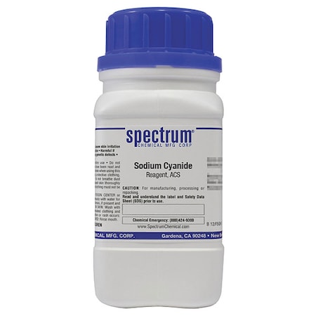 Sodium Cyanide, Reagent, ACS, 125g MPN:S1260-125GM07
