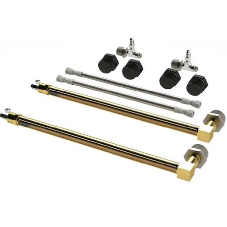 Vented Oil Gauges, 13.19 in H, Brass, NPT MPN:37235