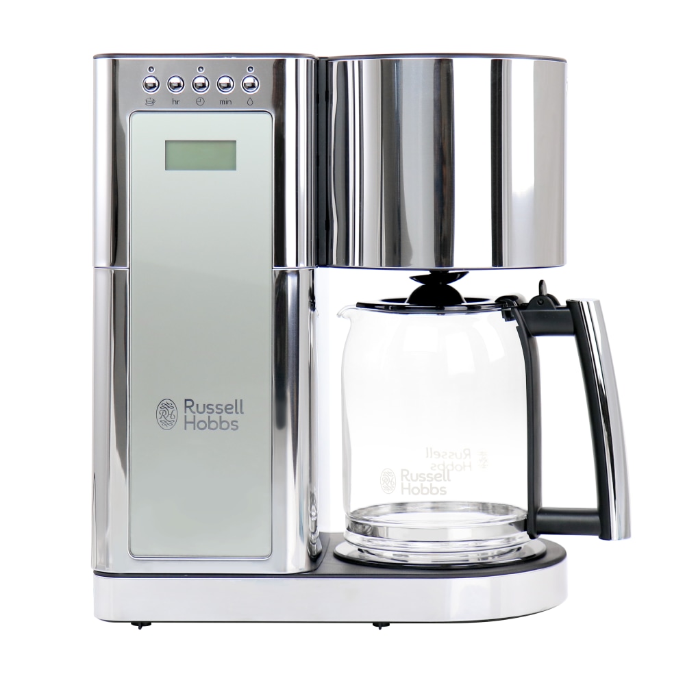 Russell Hobbs Glass 8-Cup Coffee Maker, Silver/Stainless Steel MPN:995114715M