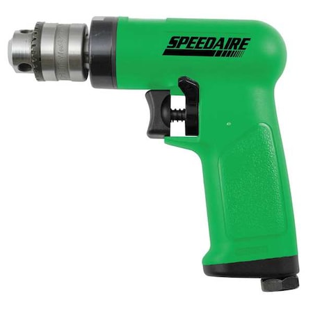 Air Drill, Industrial, Pistol, 3/8 In. MPN:10D240