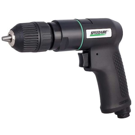 Air-Powered Drill, 1/4 in, NPT, Keyless MPN:21AA68