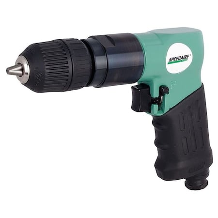 Air-Powered Drill, 1/4 in, NPT, Keyless MPN:21AA72