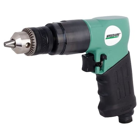 Air-Powered Drill, 1/4 in, NPT, Keyed MPN:21AA73