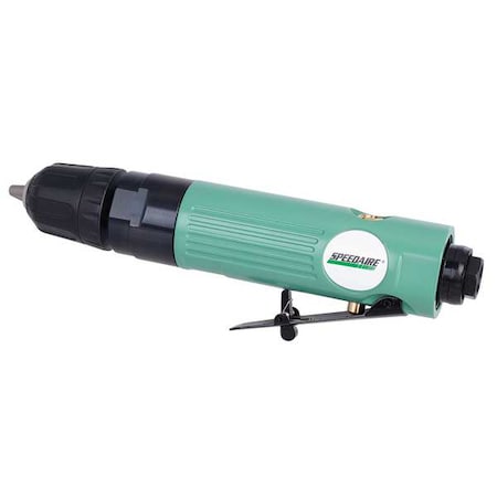 Air-Powered Drill, 1/4 in, NPT, Keyless MPN:21AA77