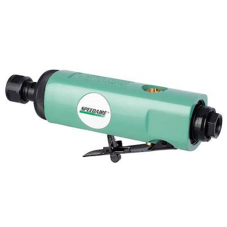 Straight Die Grinder, 1/4 in NPT Female Air Inlet, 1/4 in Collet, Medium Duty, 22, 000 RPM, 0.5 hp MPN:21AA88