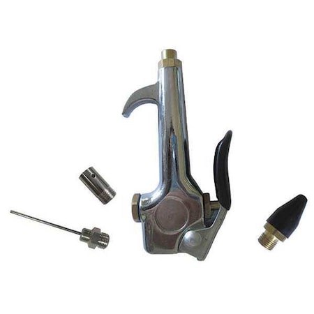 Air Gun Kit, 1/4 in, FNPT, Zinc, Silver MPN:22YK41