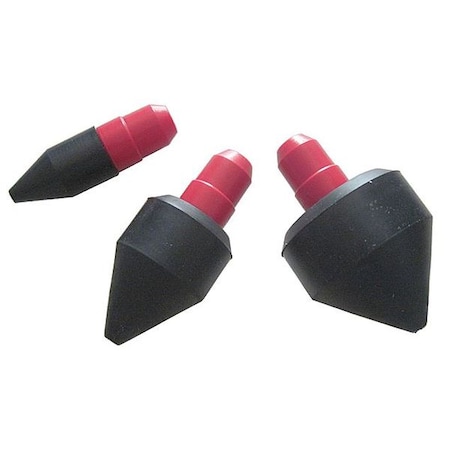 Air Gun Nozzle Set, 3 Piece, Rubber Tips MPN:22YK70