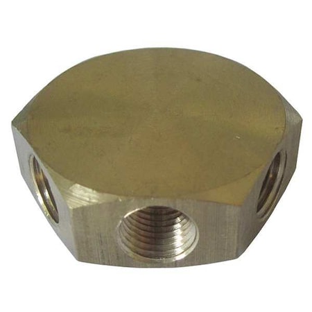 Air Gun Manifold, 3/8 FNPT In, 1/4 Out MPN:22YK91