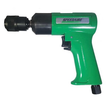 Air-PoweredDrill, 1/4in, NPT, QuickChange MPN:45YY30