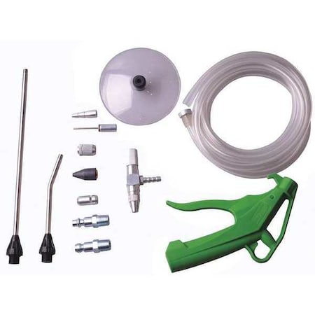 AirGunKit, 1/4in, FNPT, Plastic, Silver MPN:52CF74