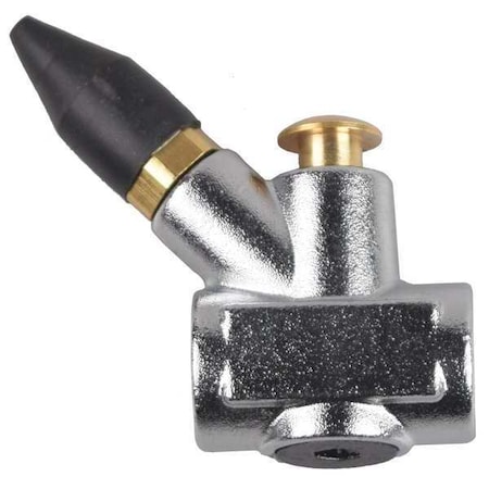 Air Gun, Thumb-Button Grip, Straight Nozzle, Rubber Tip, 1-5/16 in Extension, 1/4 in NPT Female MPN:52CF78