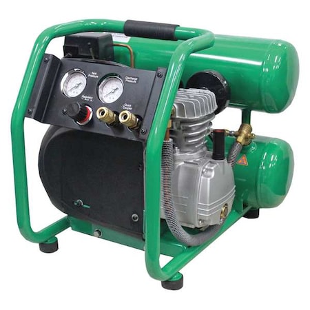 Portable Air Compressor, 4 gal, Twin Stack MPN:11X355