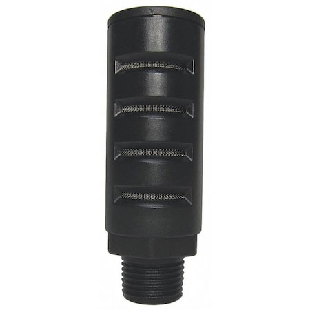 Silencer Muffler, 1/2 In MNPT, 1-1/4 Hex MPN:1EJW3