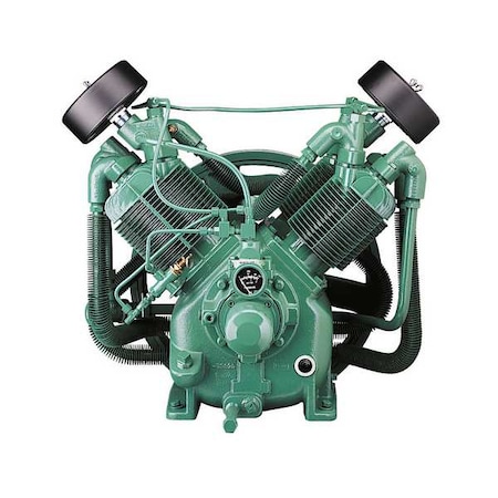 Air Compressor Pump, 10 hp, 15 hp, 2 Stage, 1 gal Oil Capacity, 4 Cylinder MPN:1WD24