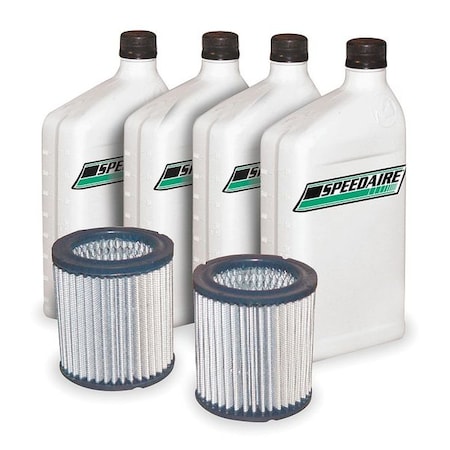 Air Compr Maint Kit, 4 qt Oil, Air Filters MPN:1WF47