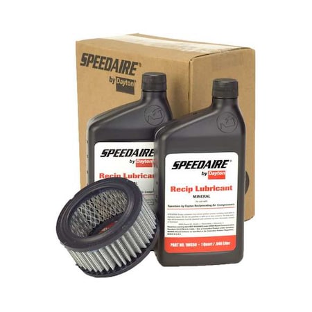 Air Compr Maint Kit, 2 qt Oil, Air Filter MPN:1WG52
