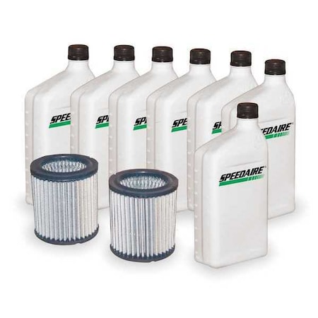 Air Compr Maint Kit, 7 qt Oil, Air Filters MPN:1WG54