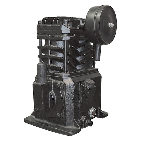 Air Compressor Pump, 2 hp, 3 hp, 1 Stage, 8.5 oz Oil Capacity, 2 Cylinder MPN:2WGX7
